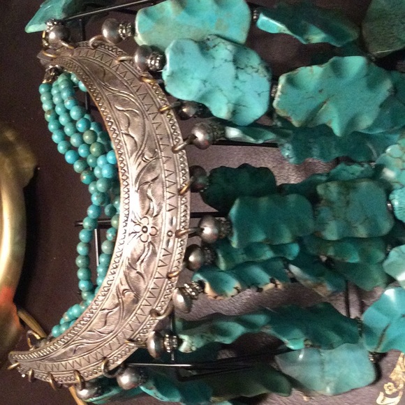 Masha Archer Jewelry Masha Archer Turquoise Bib Necklace Poshmark